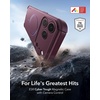 ESR Cyber Tough for iPhone 18 Pro/17 Pro Case, Burgundy(Burgundy)