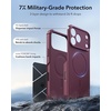 ESR Cyber Tough for iPhone 18 Pro/17 Pro Case, Burgundy(Burgundy)