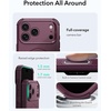 ESR Cyber Tough for iPhone 18 Pro/17 Pro Case, Burgundy(Burgundy)