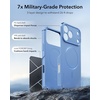 ESR Cyber Tough for iPhone 18 Pro/17 Pro Case, Burgundy(Light Blue)