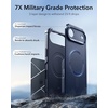 ESR Cyber Tough for iPhone 18 Pro/17 Pro Case, Burgundy(Navy Blue)