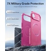 ESR Cyber Tough for iPhone 18 Pro/17 Pro Case, Burgundy(Pink)