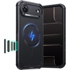 ESR Cyber Tough for iPhone 18 Pro/17 Pro Case, Burgundy(Black)