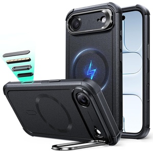 ESR Cyber Tough for iPhone 18 Pro Max/17 Pro Max Case with Flex Stand(Black)