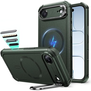 ESR Cyber Tough for iPhone 18 Pro Max/17 Pro Max Case with Flex Stand(Green)