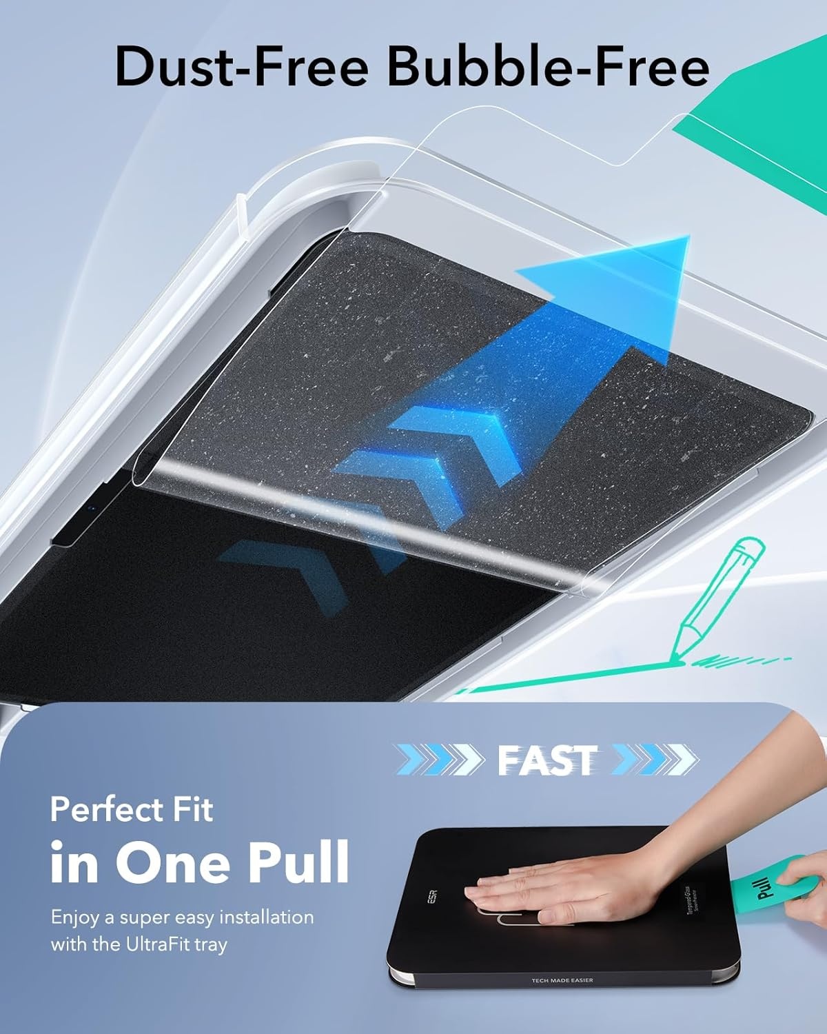 image:imageESR 2 Pack Armorite Screen Protector for iPad A16 11th10th Generation 2 Pack PaperFeel Screen Protectors