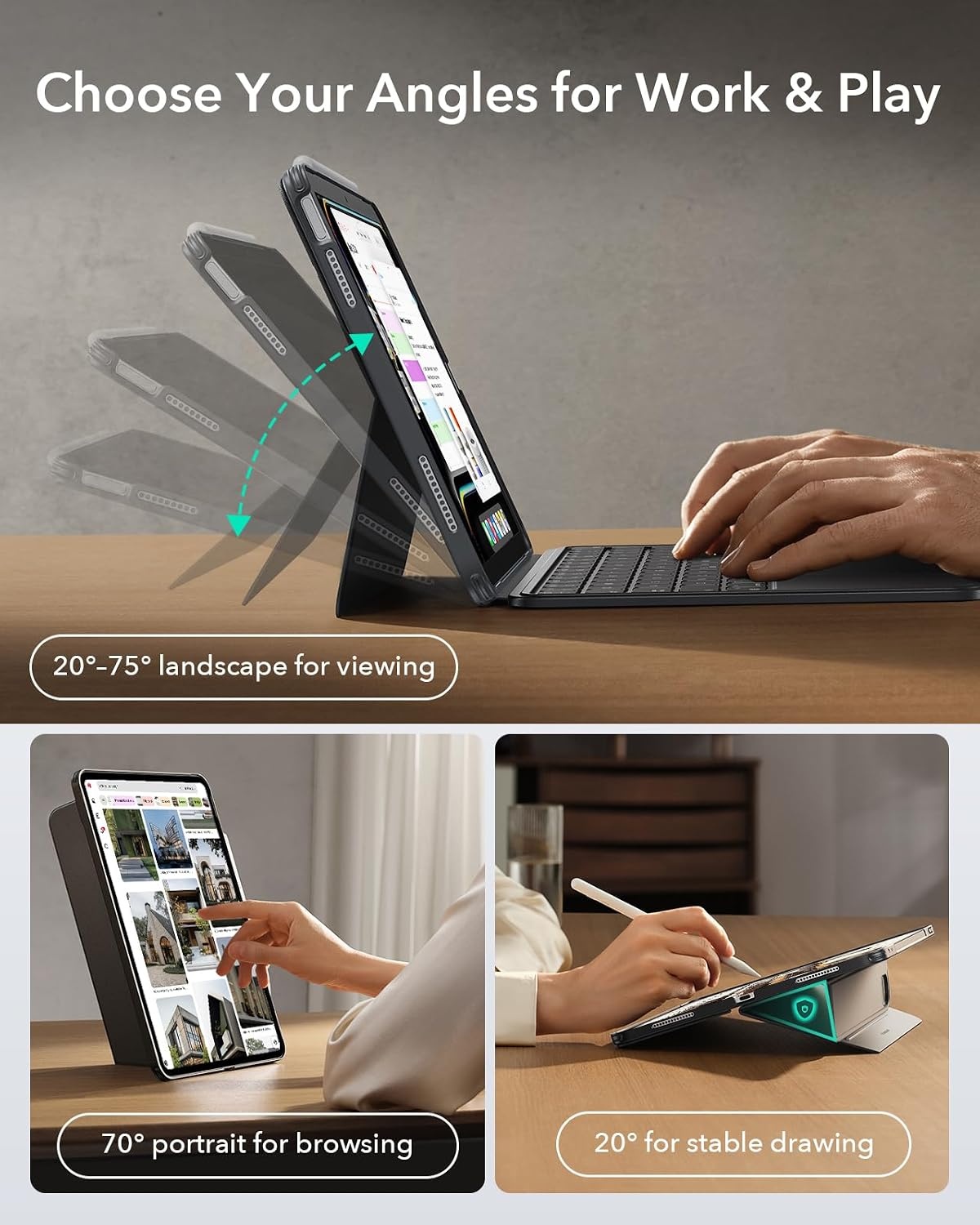 image:imageESR 2 Pack Screen Protector iPad 11 A16 10th Keyboard