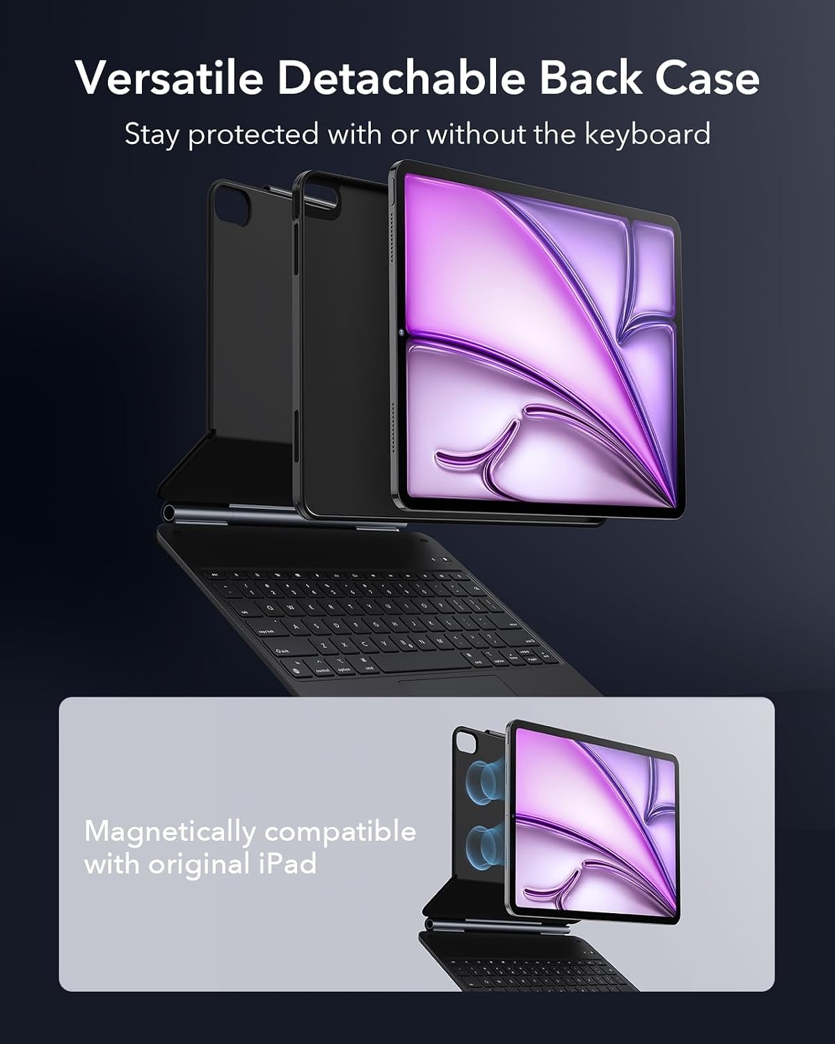 image:imageESR 2 Pack Screen Protector iPad Air 13 Keyboard