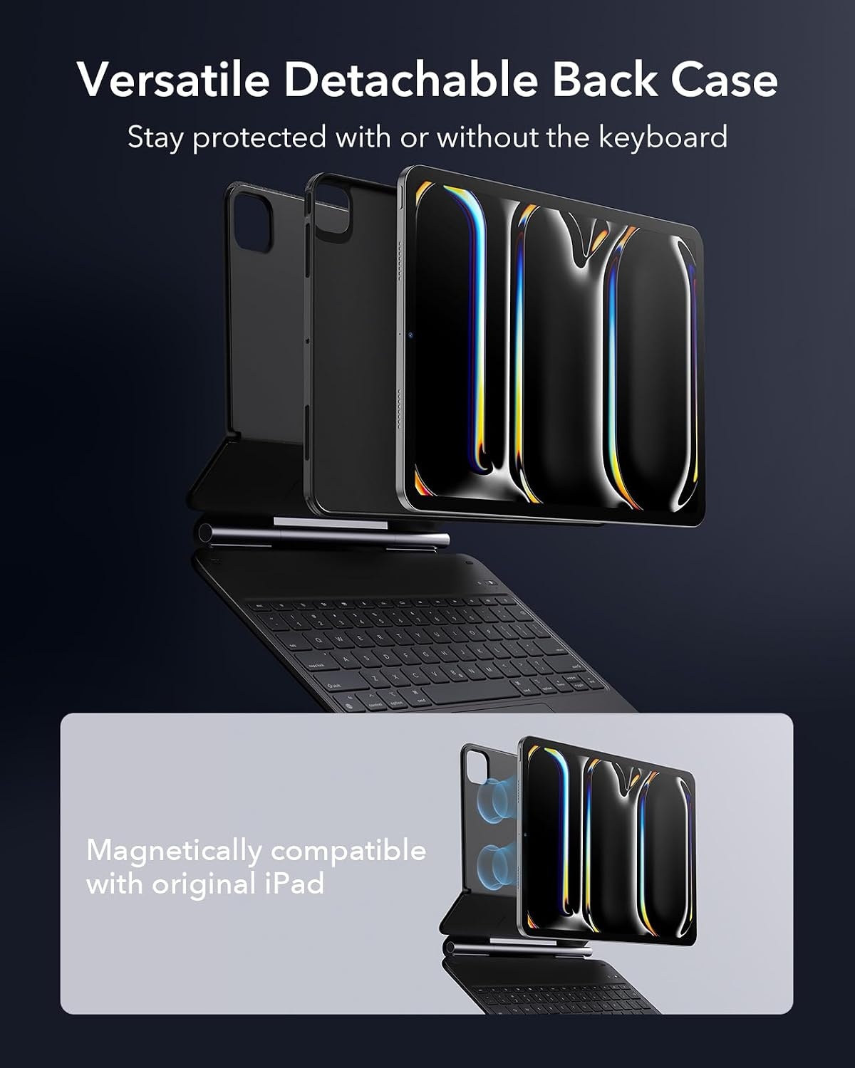 image:imageESR 2 Pack Screen Protector iPad Pro 13 Keyboard