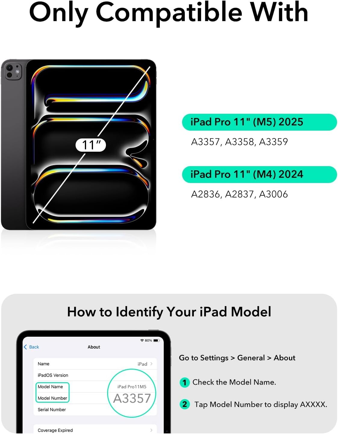 image:imageESR for iPad Pro 11 Keyboard Screen Protector