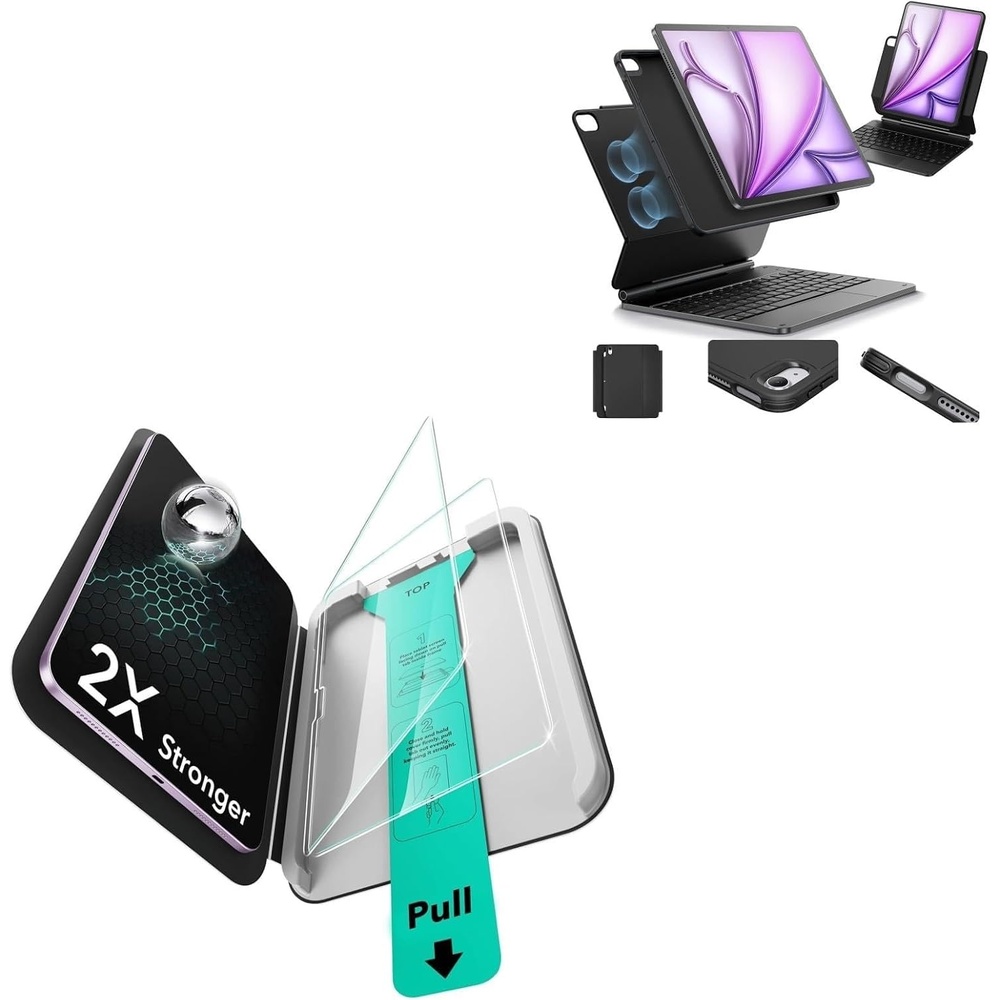image:imageESR 2 Pack Screen Protector iPad Air 13 Keyboard