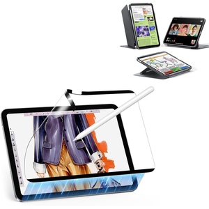 ESR Paper-Feel Magnetic Screen Protector for iPad A16/10th Generation Case, Ultra-Stable Cover, Vertical Stand Cover, Flip Series, Black