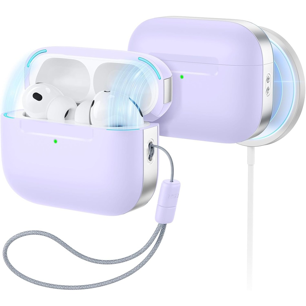 image:imageESR for AirPods 54 Gen Case Compatible with MagSafe Pulse Series BlackPurple