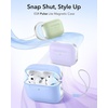 ESR for AirPods 5/4 Gen Case, Compatible with MagSafe, Pulse Series, Black(Light Blue)