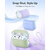 ESR for AirPods 5/4 Gen Case, Compatible with MagSafe, Pulse Series, Black(Light Green)