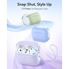 ESR for AirPods 5/4 Gen Case, Compatible with MagSafe, Pulse Series, Black(Purple)